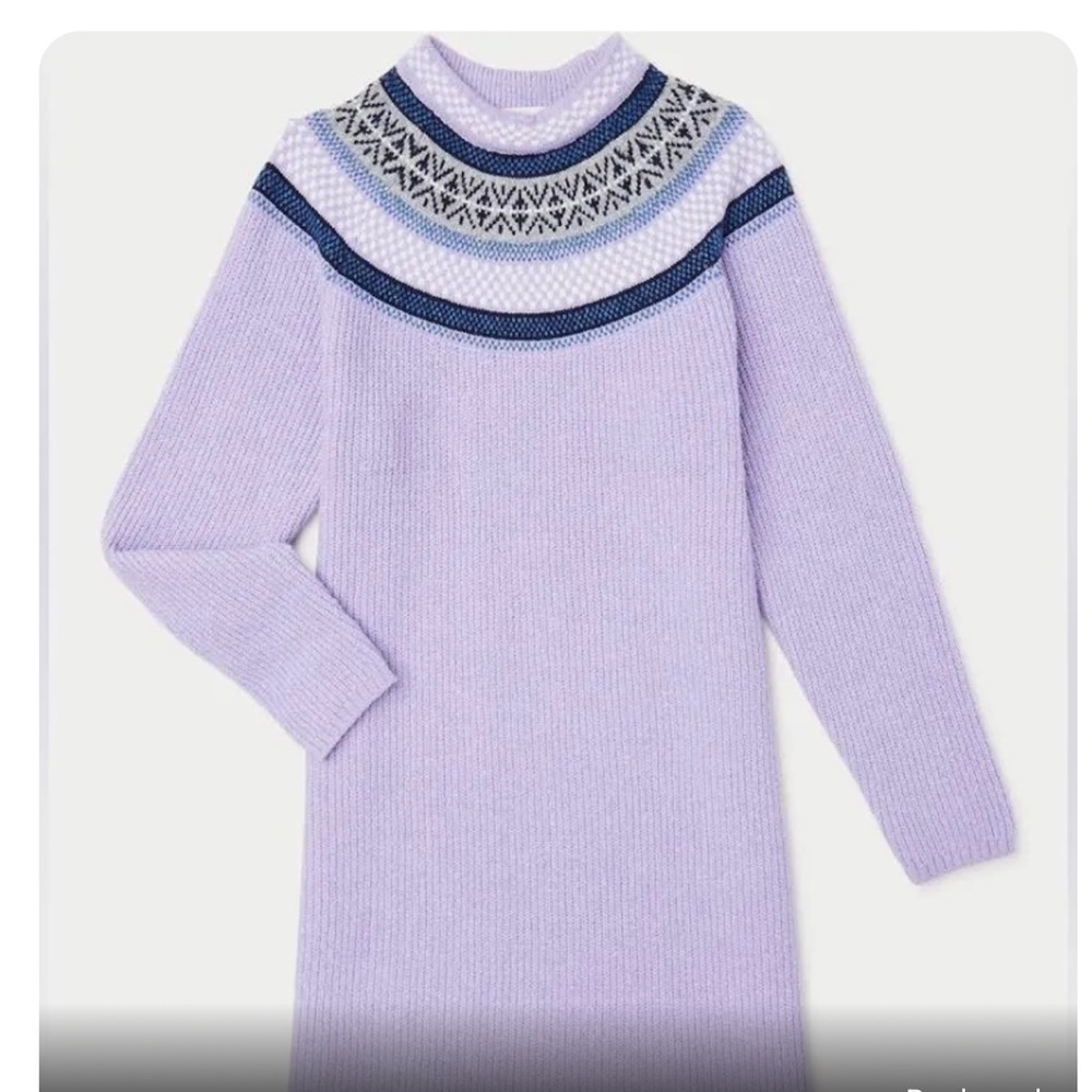 Free Assembly Girl’s Fair Isle Sweater Dress